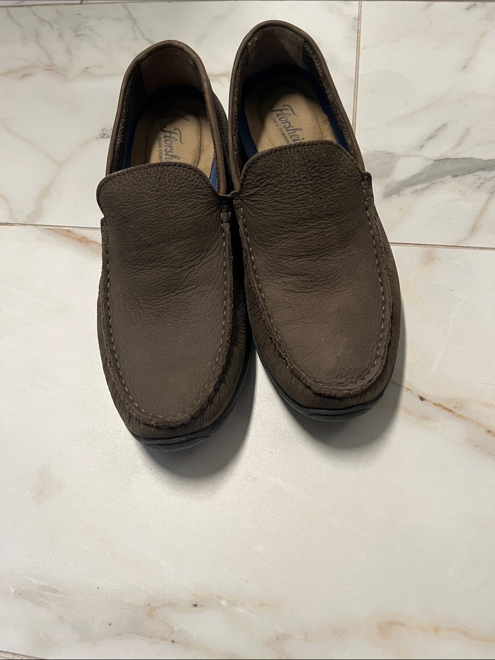 Florsheim Men's Dark Brown Leather Slip-On Loafers